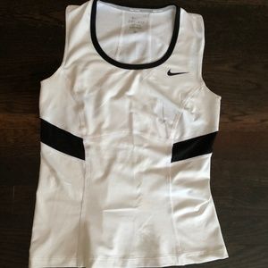 Small White Dri-fit Nike Tennis Top